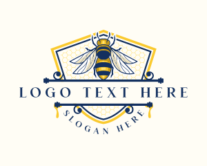 Bug - Honeybee Organic Farm logo design