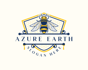 Honeybee Organic Farm logo design