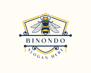 Honey - Honeybee Organic Farm logo design
