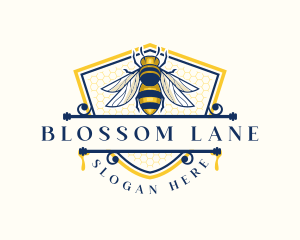 Honeybee Organic Farm logo design