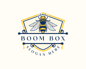 Honeybee Organic Farm logo design