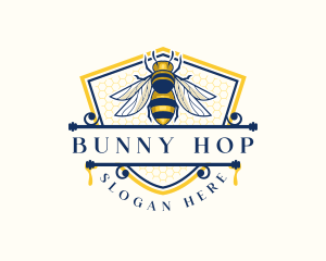 Honeybee Organic Farm logo design