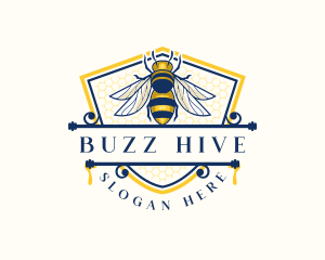 Hive - Honeybee Organic Farm logo design