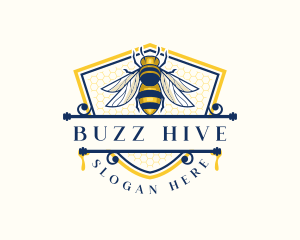 Bumblebee - Honeybee Organic Farm logo design