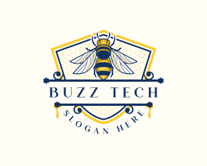 Bug - Honeybee Organic Farm logo design