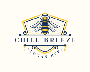 Honeybee Organic Farm logo design