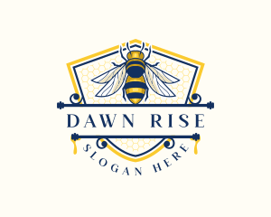 Honeybee Organic Farm logo design