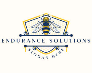 Honeybee Organic Farm logo design