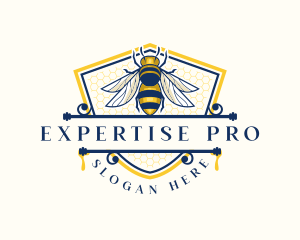 Honeybee Organic Farm logo design