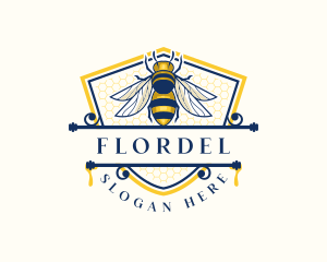 Honeybee Organic Farm logo design