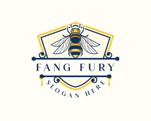 Honeybee Organic Farm logo design