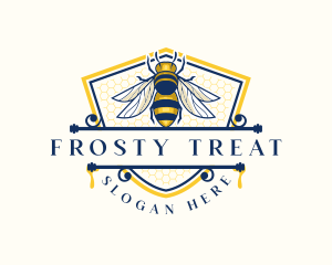 Honeybee Organic Farm logo design