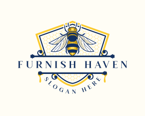 Honeybee Organic Farm logo design