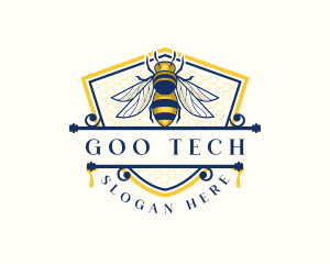 Honeybee Organic Farm logo design