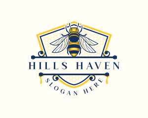 Honeybee Organic Farm logo design