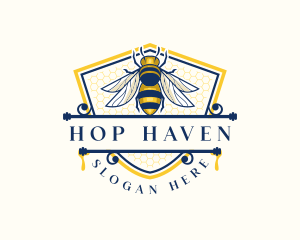 Honeybee Organic Farm logo design