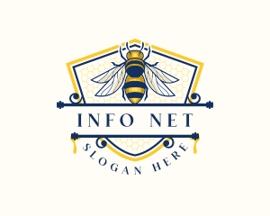 Honeybee Organic Farm logo design