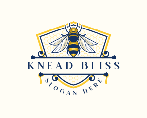 Honeybee Organic Farm logo design