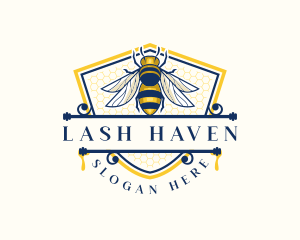 Honeybee Organic Farm logo design