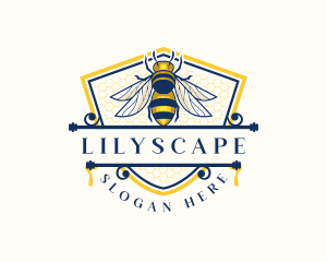 Honeybee Organic Farm logo design