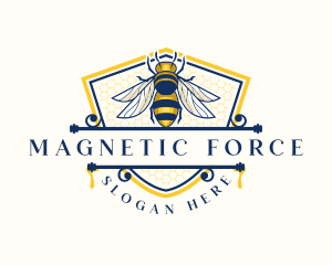 Honeybee Organic Farm logo design