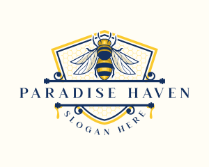 Honeybee Organic Farm logo design