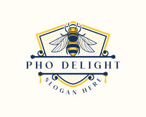 Honeybee Organic Farm logo design