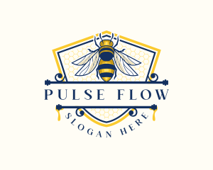 Honeybee Organic Farm logo design