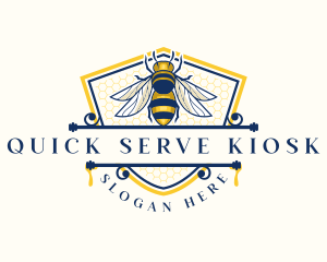 Honeybee Organic Farm logo design