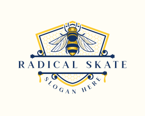 Honeybee Organic Farm logo design