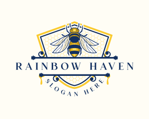 Honeybee Organic Farm logo design