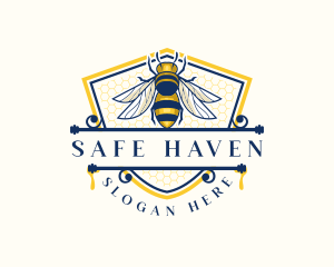 Honeybee Organic Farm logo design