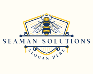 Honeybee Organic Farm logo design