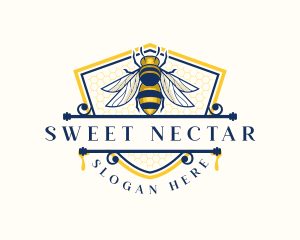 Honeybee Organic Farm logo design