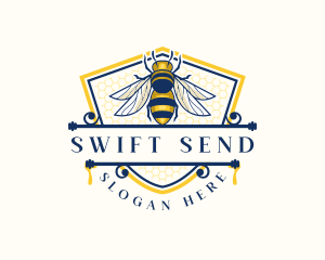 Honeybee Organic Farm logo design