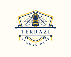 Honeybee Organic Farm logo design