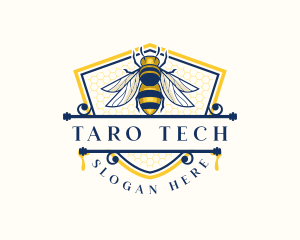 Honeybee Organic Farm logo design