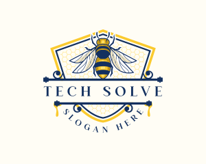 Honeybee Organic Farm logo design