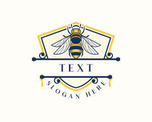 Honeybee Organic Farm logo design