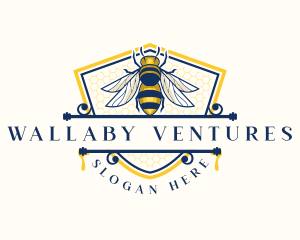 Honeybee Organic Farm logo design