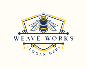 Honeybee Organic Farm logo design