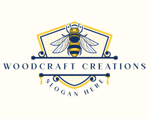 Honeybee Organic Farm logo design