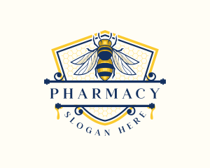 Honeybee Organic Farm logo design