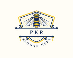 Honeybee Organic Farm logo design