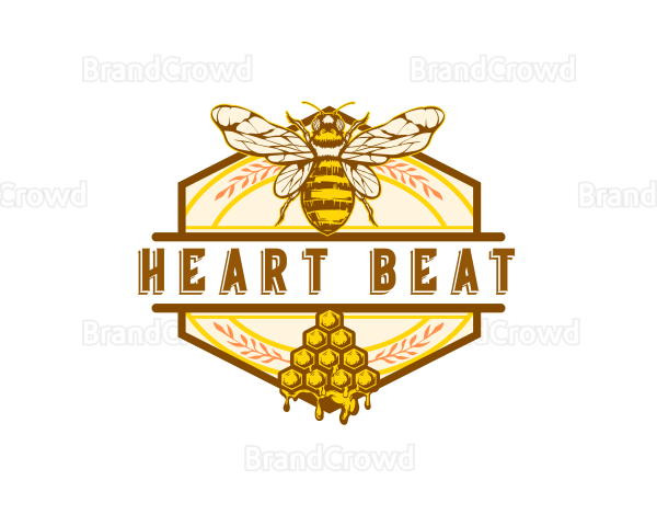 Honey Bee Insect Logo