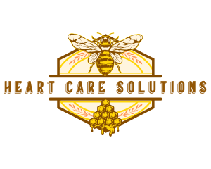 Honey Bee Insect Logo