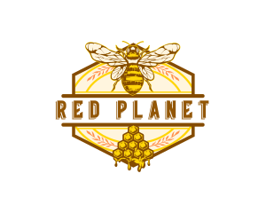 Honey Bee Insect Logo