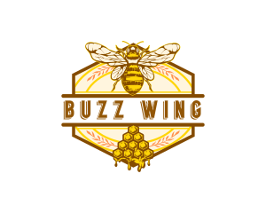 Honey Bee Insect logo design