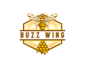 Insect - Honey Bee Insect logo design