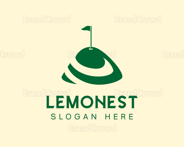 Golf Putt Hill Logo